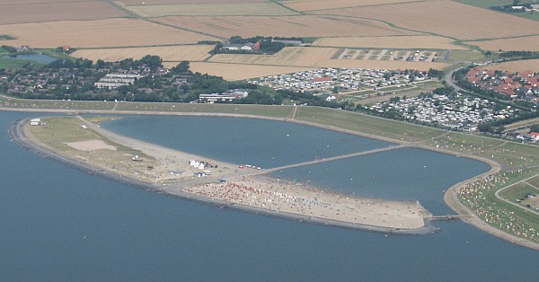 Sandstrand Büsum Luftbild